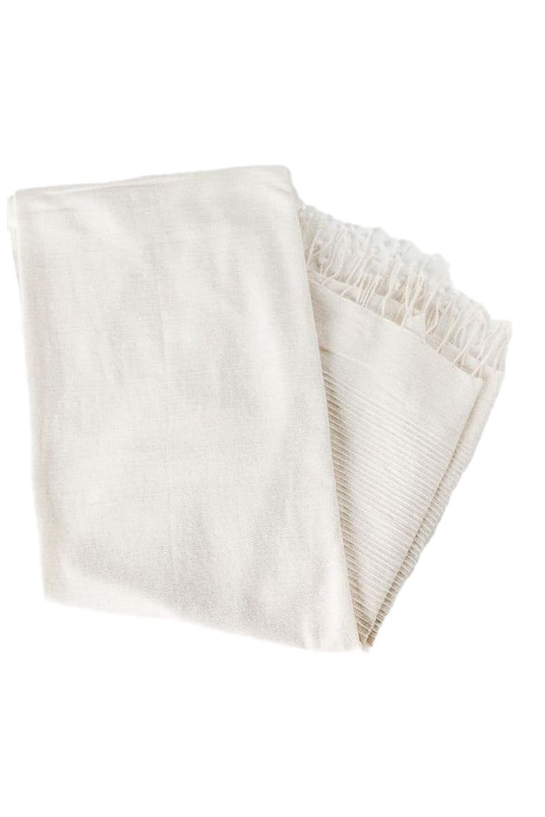 Riviera Cotton Bath Towel, Alternate, color, Natural w/ Gray