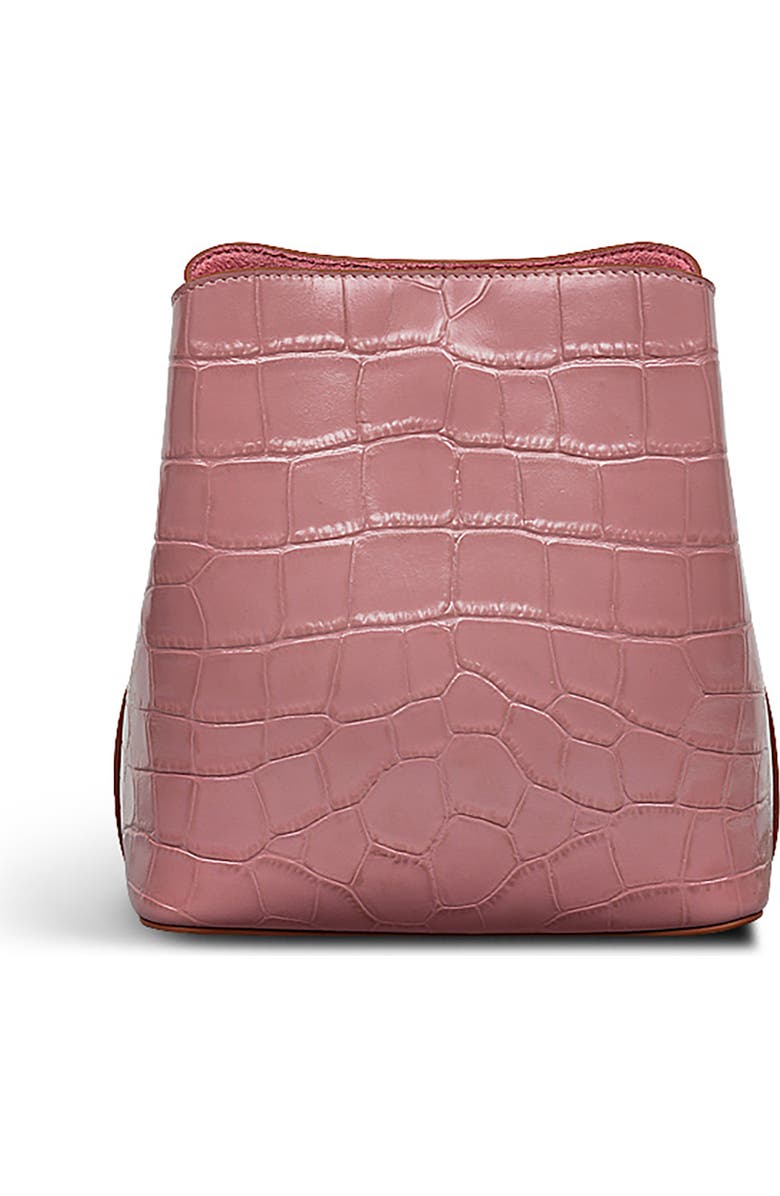 Radley Dukes Place - Faux Croc Small Compartment Crossbody Bag, Alternate, color, French Rose