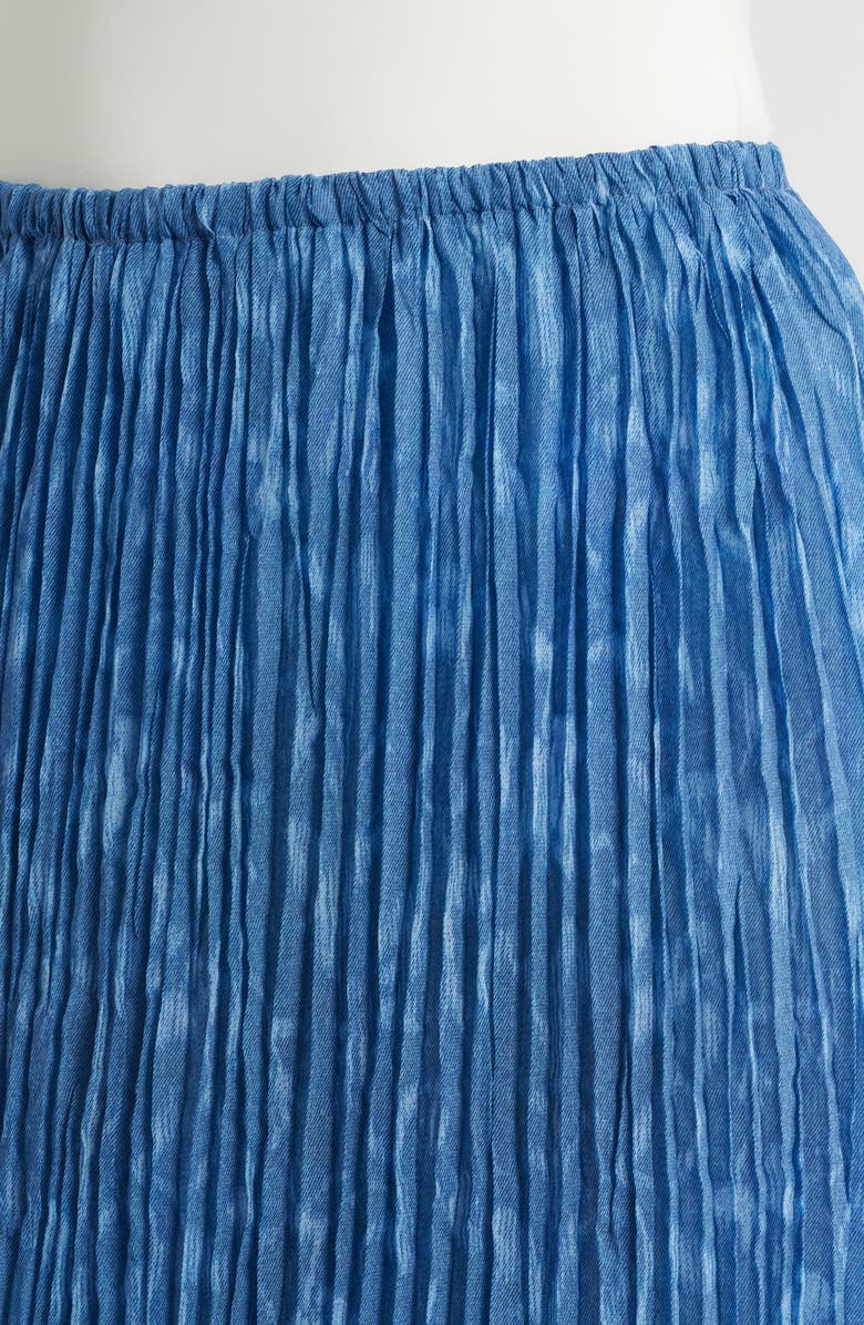 Cloth & Stone Pleated Midi Skirt, Alternate, color, Indigo Ikat Floral