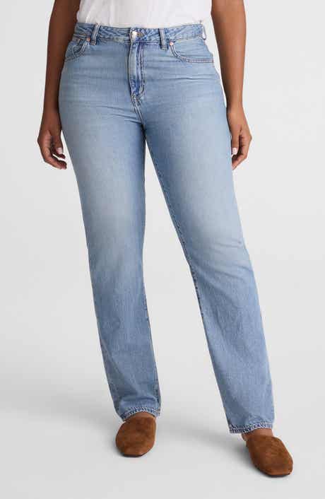 Madewell The Curvy Dean Easy Straight Jeans