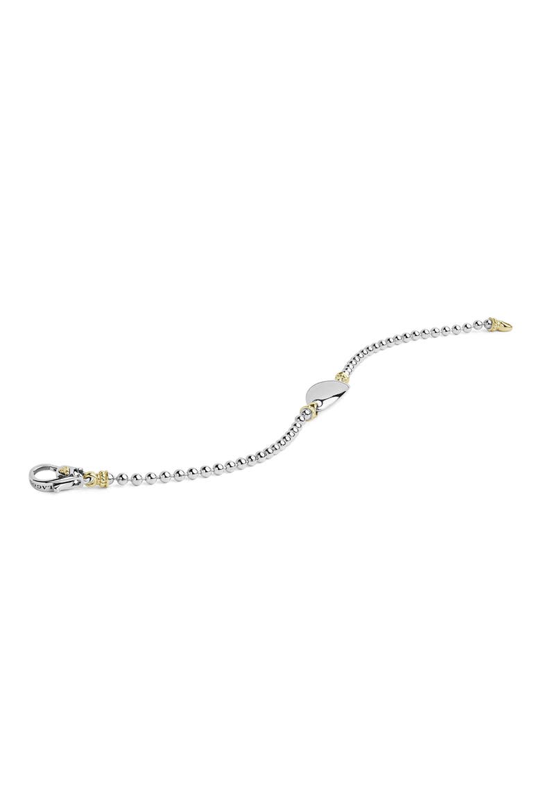 Beloved Oval Plate Bracelet, Alternate, color, SILVER