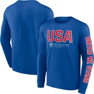 FANATICS Men's Fanatics Branded Royal Team USA Strive For Gold Long Sleeve T-Shirt
