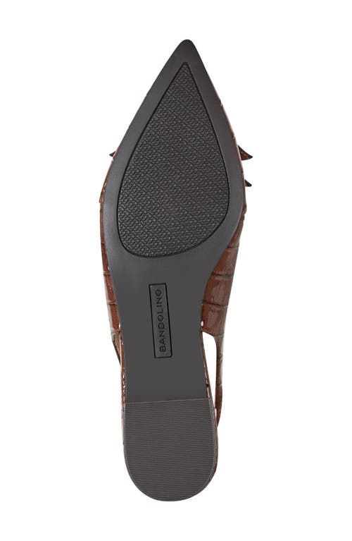 Bandolino Womens Aleeza Slingback Dress Flats In Brown