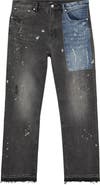 PURPLE BRAND Colorblock Patch Relaxed Jeans