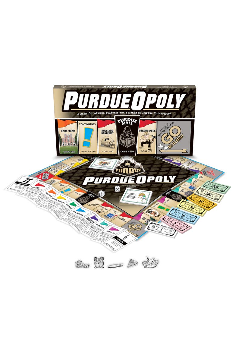 University of Purdue Opoly Monopoly Board Game, Main, color, Multicolored