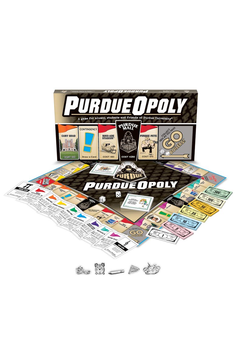 Late for the Sky University of Purdue Opoly Monopoly Board Game, Main, color, Multicolored