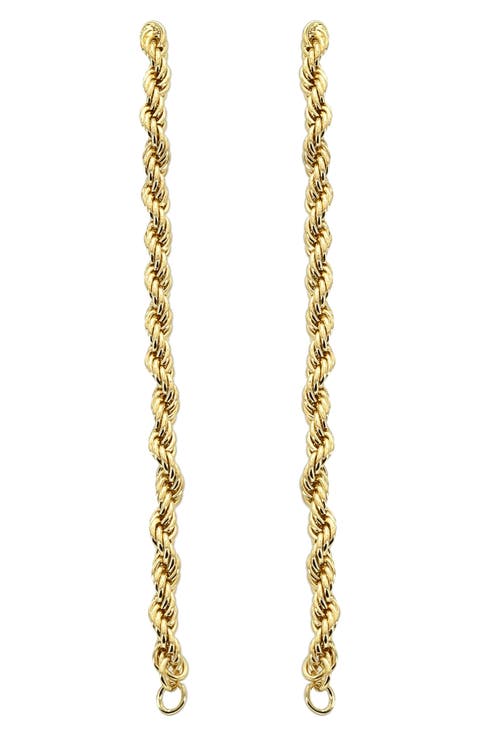 Rope Chain Linear Drop Earrings