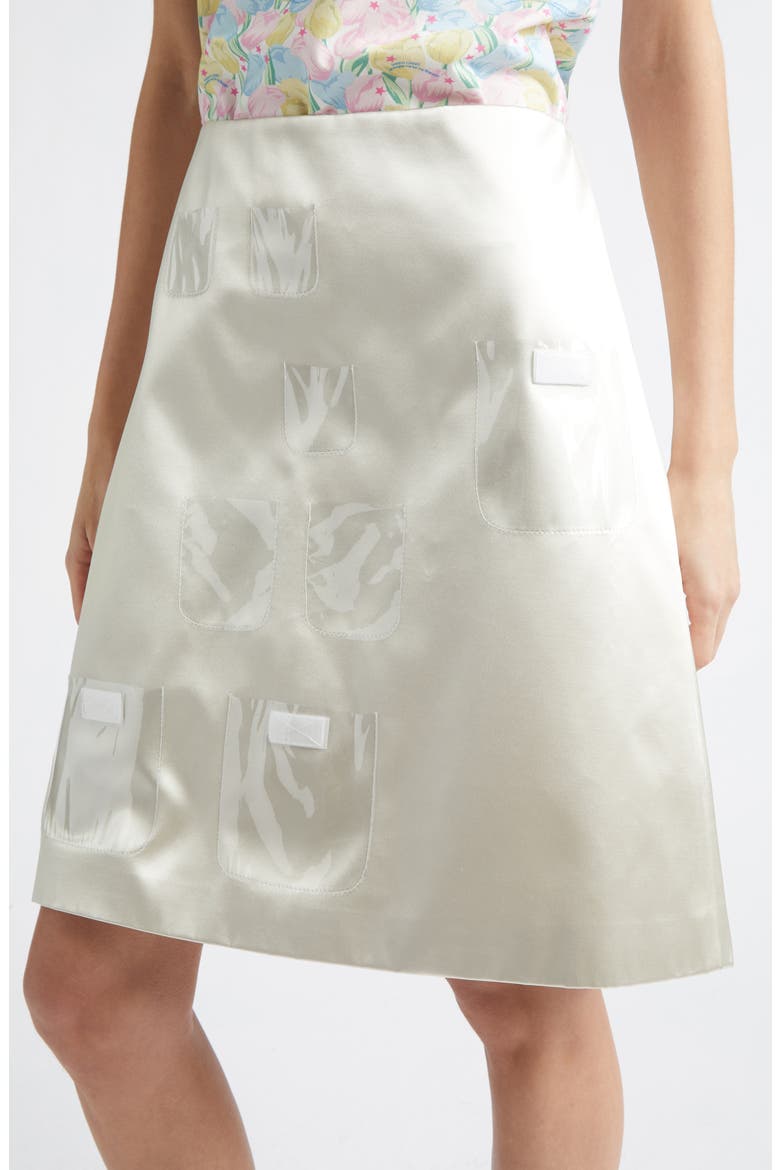 Keeps Satin Pocket Skirt, Alternate, color, CHAMPAGNE