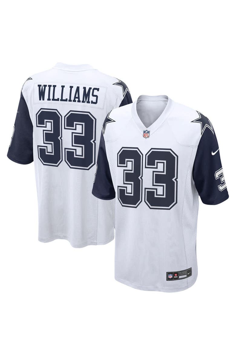 Men's Nike Javonte Williams White Dallas Cowboys Alternate Game Jersey, Main, color, White