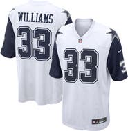 Nike Men's Nike Javonte Williams White Dallas Cowboys Alternate Game Jersey