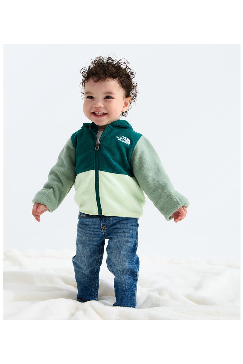 Glacier Fleece Zip Hoodie, Alternate, color, PACIFIC TEAL/ CALCIFIED LIME