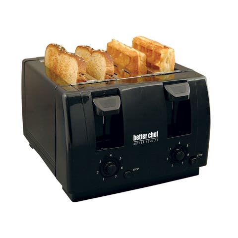 4 Slice Wide Slot Dual Control Toaster