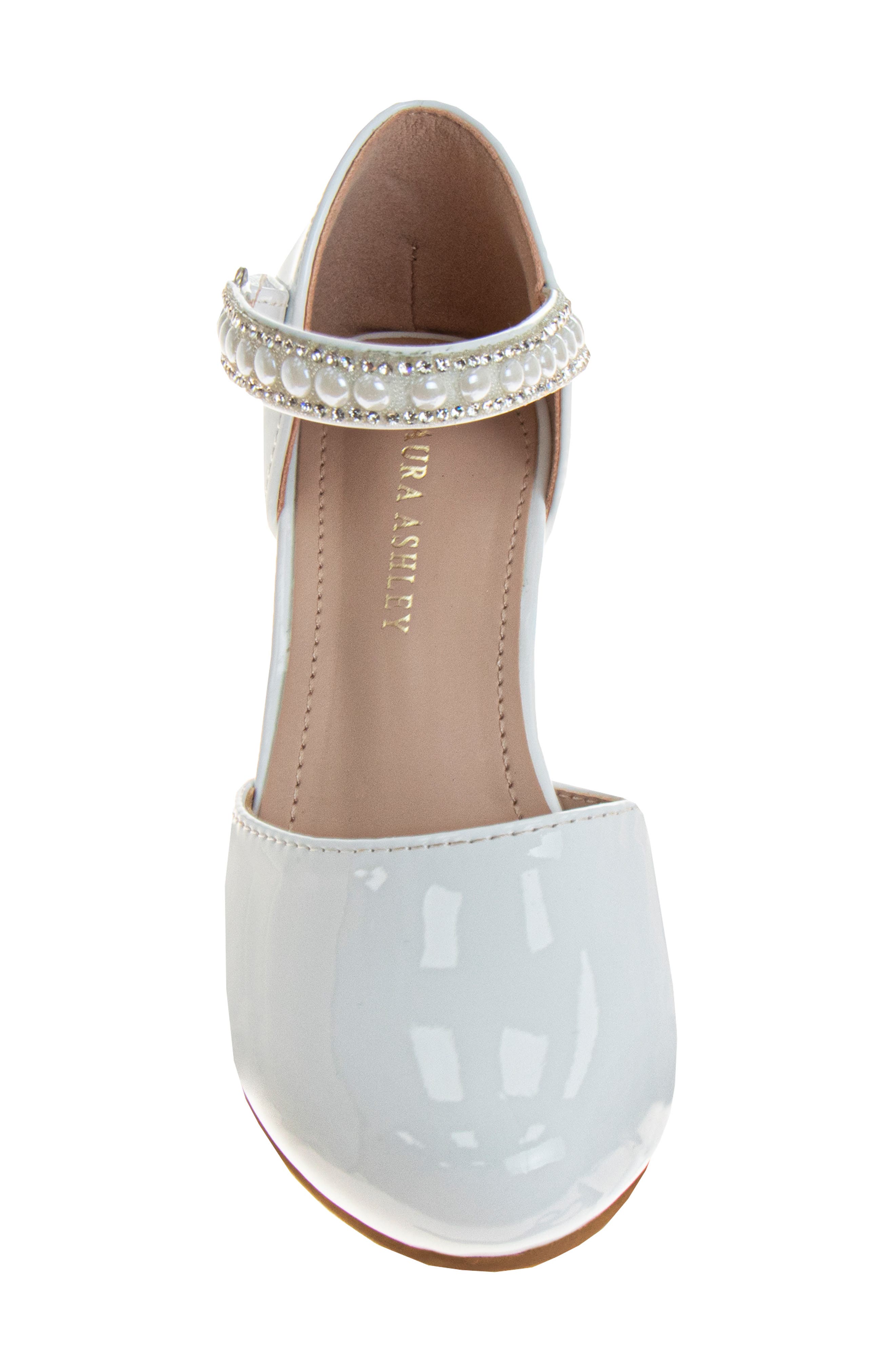 Kids' Rhinestone Pump, Alternate, color, WHITE PATENT