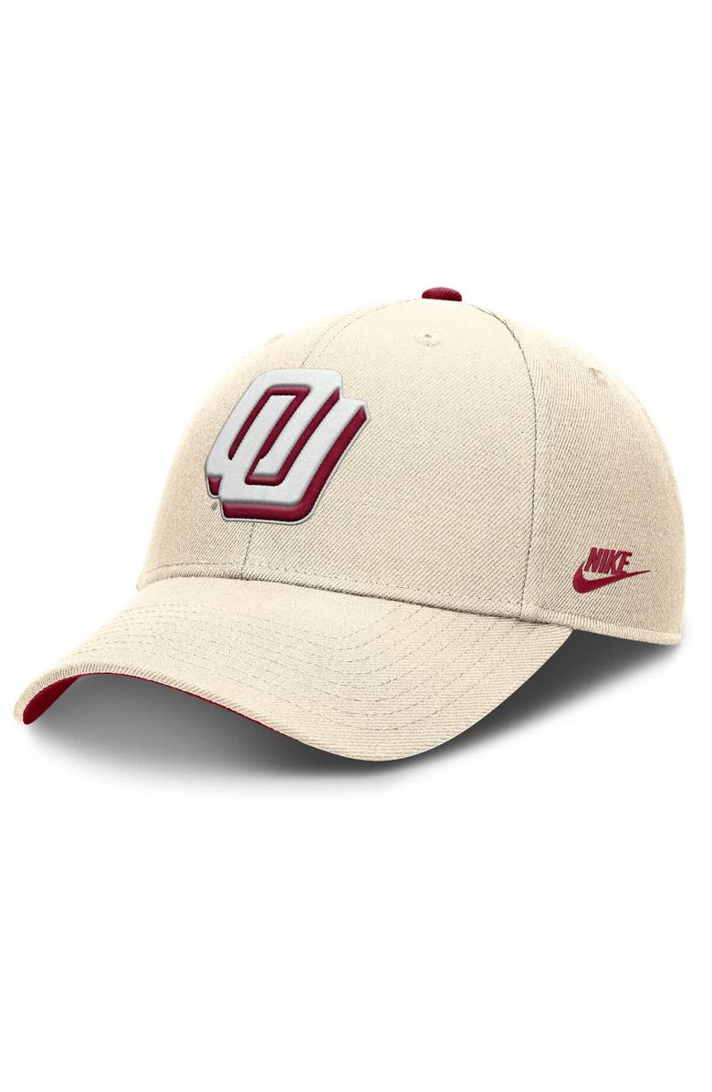 Nike Men's Nike Natural Oklahoma Sooners Rise Legacy Adjustable Hat, Main, color, 