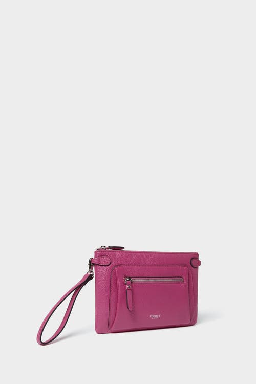 Osprey London The Ruby Leather Crossbody Bag In Purple