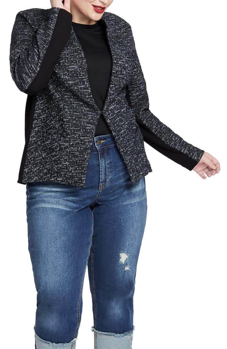RACHEL Rachel Roy Frankie Cotton Blend Jacket, Main, color,