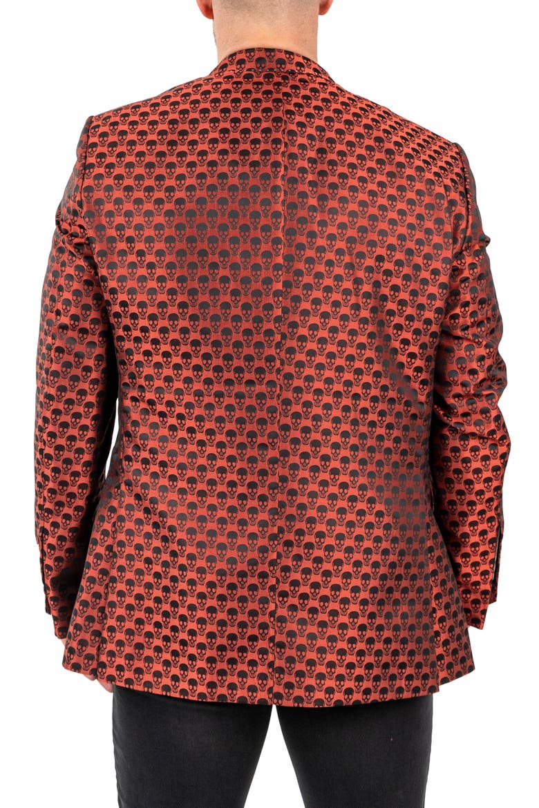 Skull Sport Coat, Alternate, color, ORANGE