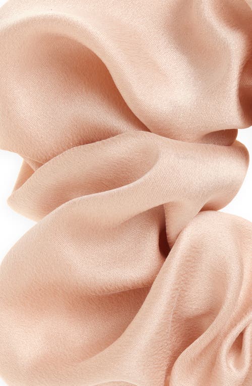 Lunya Washable Silk Classic Scrunchie In Delicate Pink