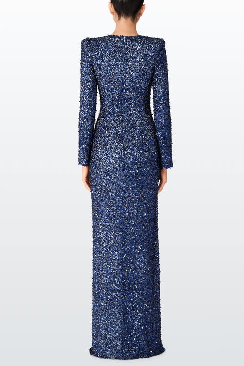 Jenny Packham Marie Maxi Dress In Blue
