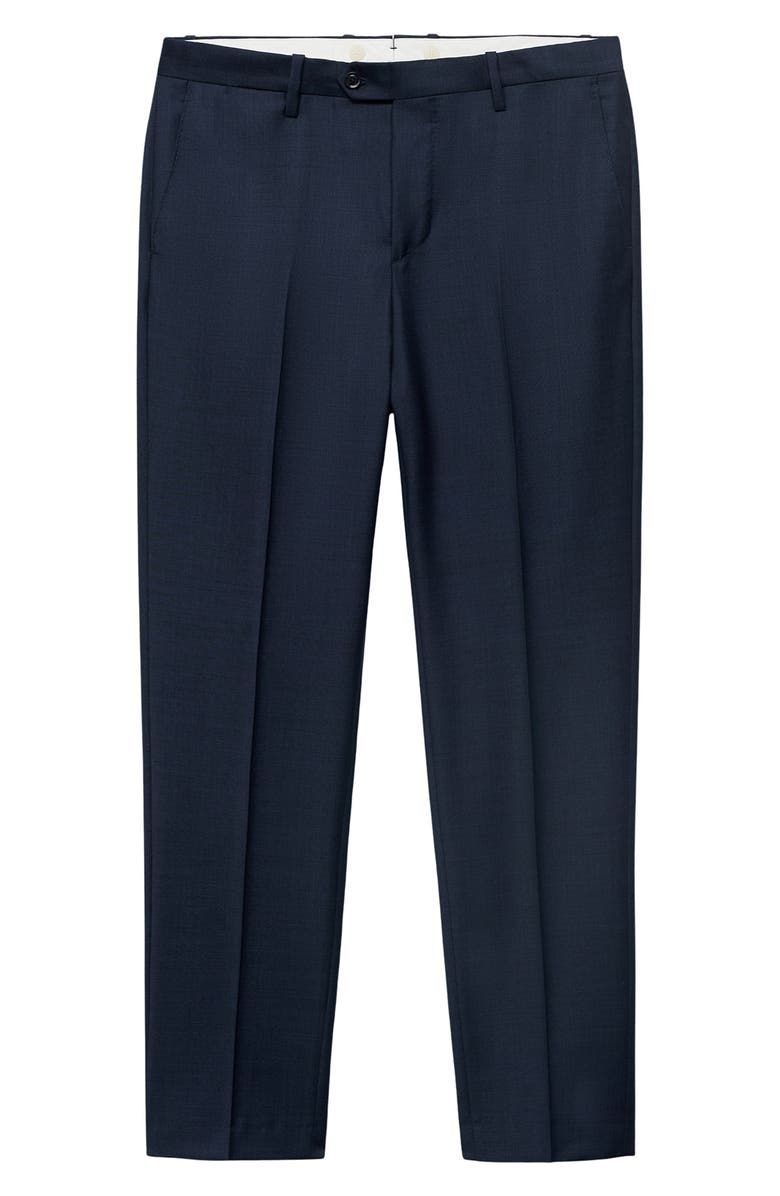 MANGO Venice Virgin Slim Fit Wool Pants, Alternate, color, 