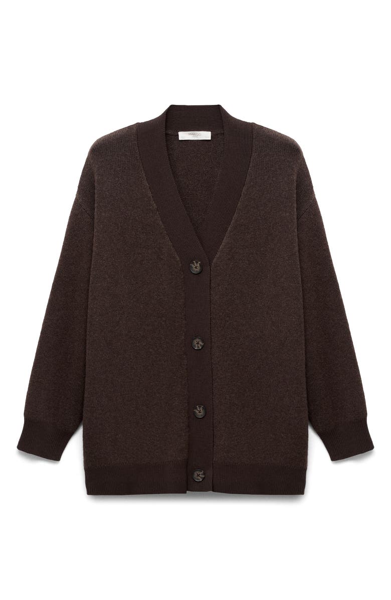 MANGO Contrast Detail Cardigan, Alternate, color, 