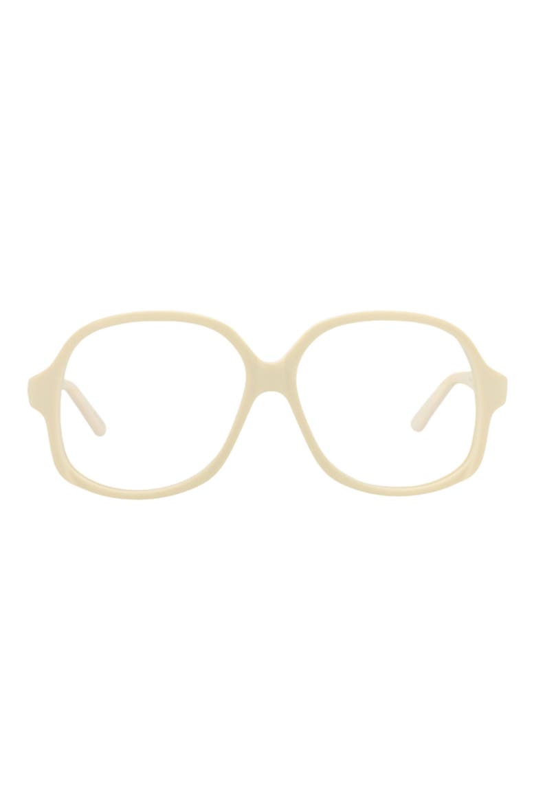 59mm Oversize Optical Frames, Main, color, IVORY TRANSPARENT