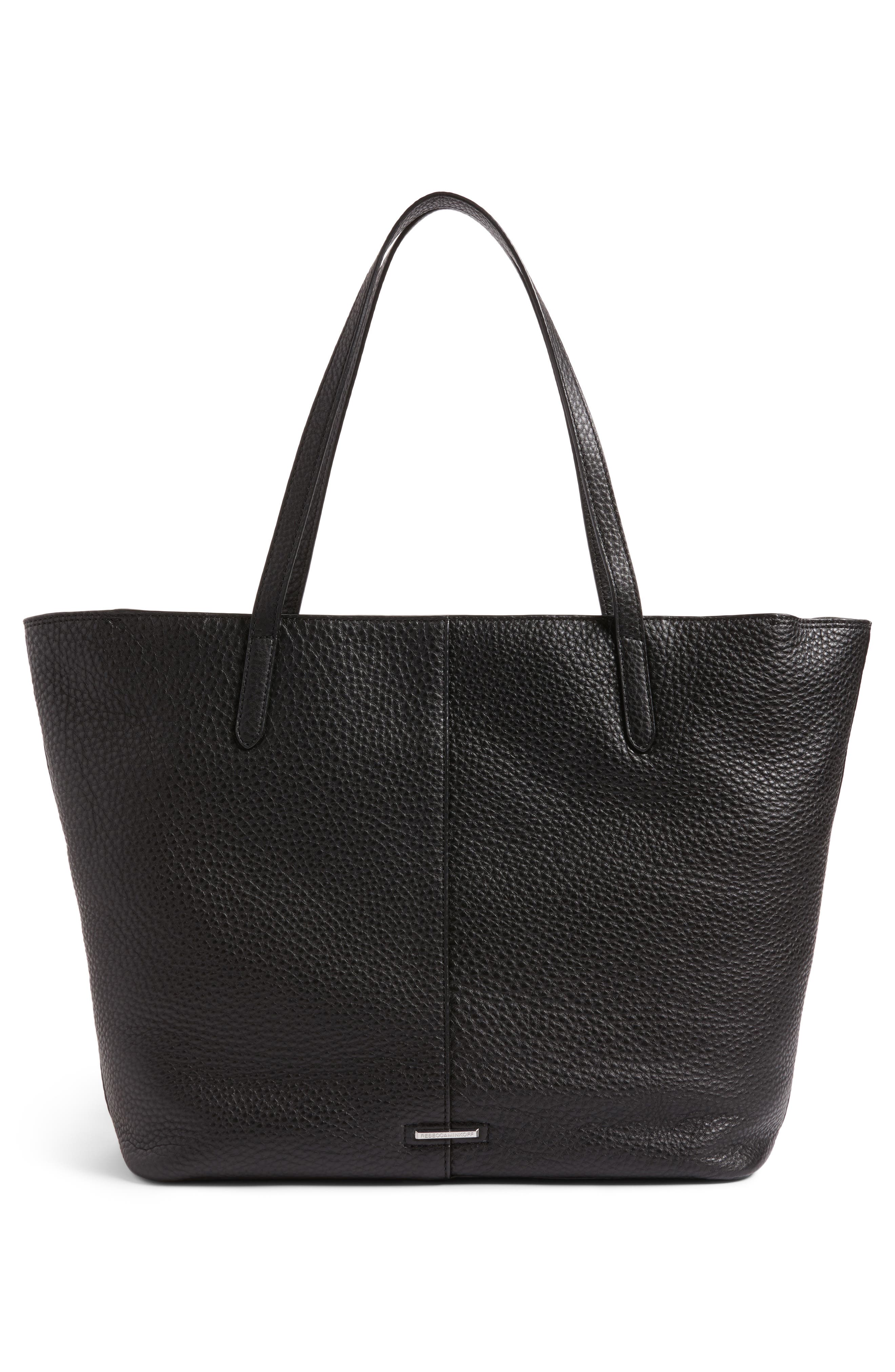 Rebecca Minkoff Unlined Front Pocket Leather Tote, Alternate, color, 