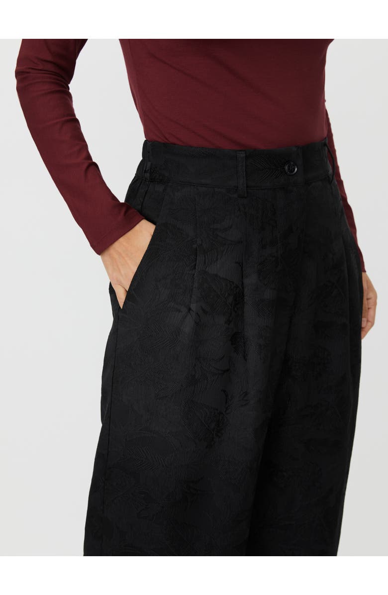 Masai Copenhagen Maperli Jacquard Textured Pants, Alternate, color, Black