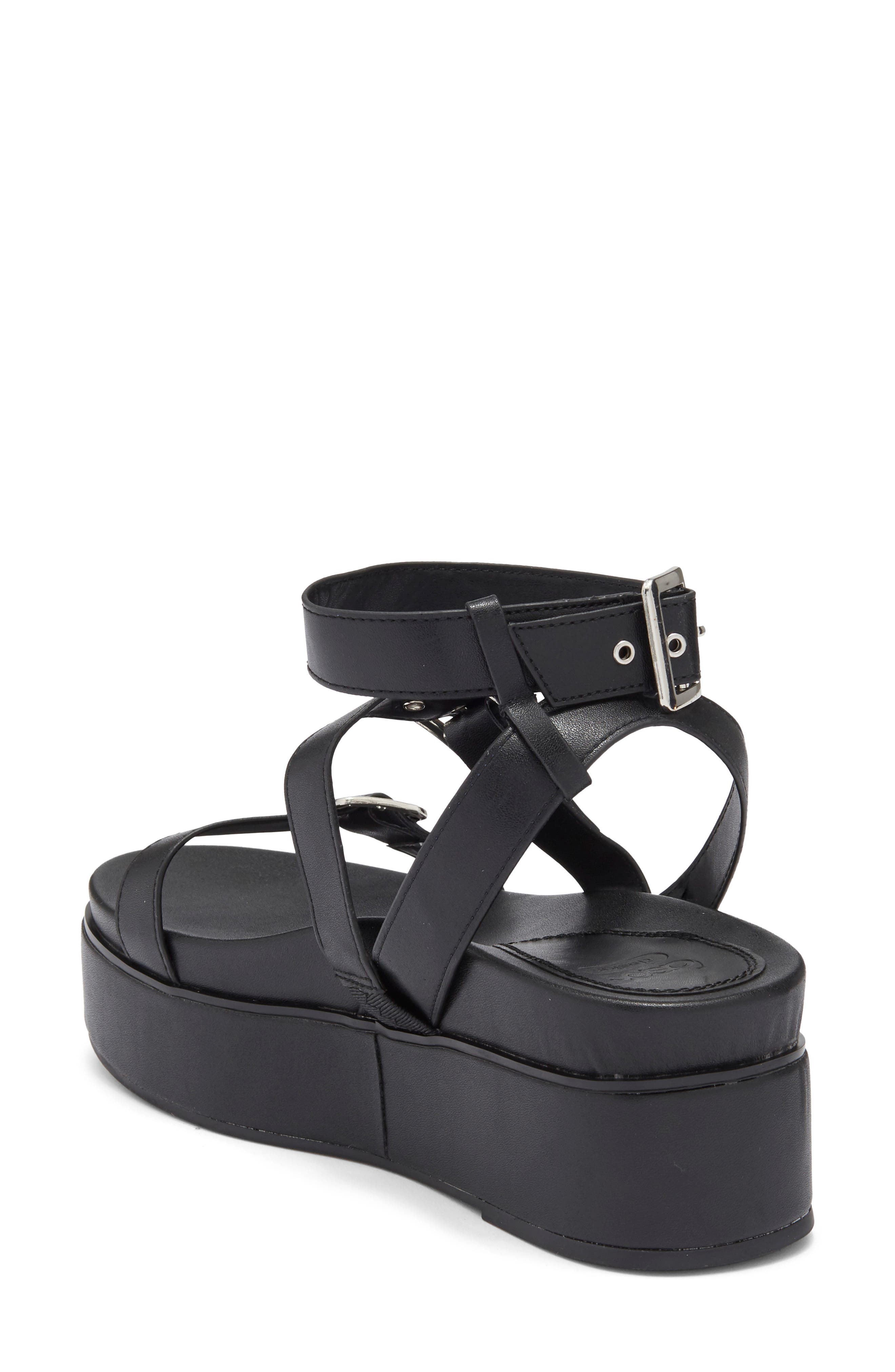 ASOS DESIGN Trombone Platform Buckle Sandal, Alternate, color, 
