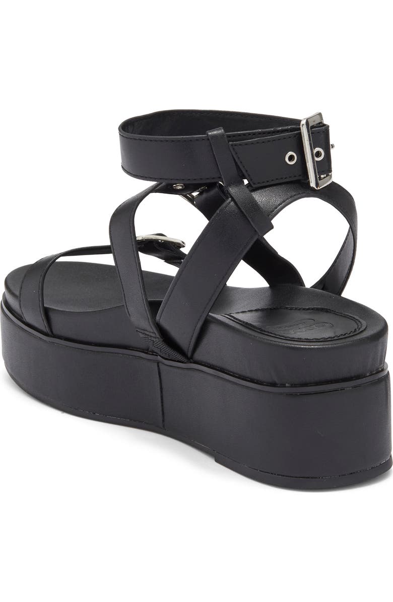 ASOS DESIGN Trombone Platform Buckle Sandal, Alternate, color,