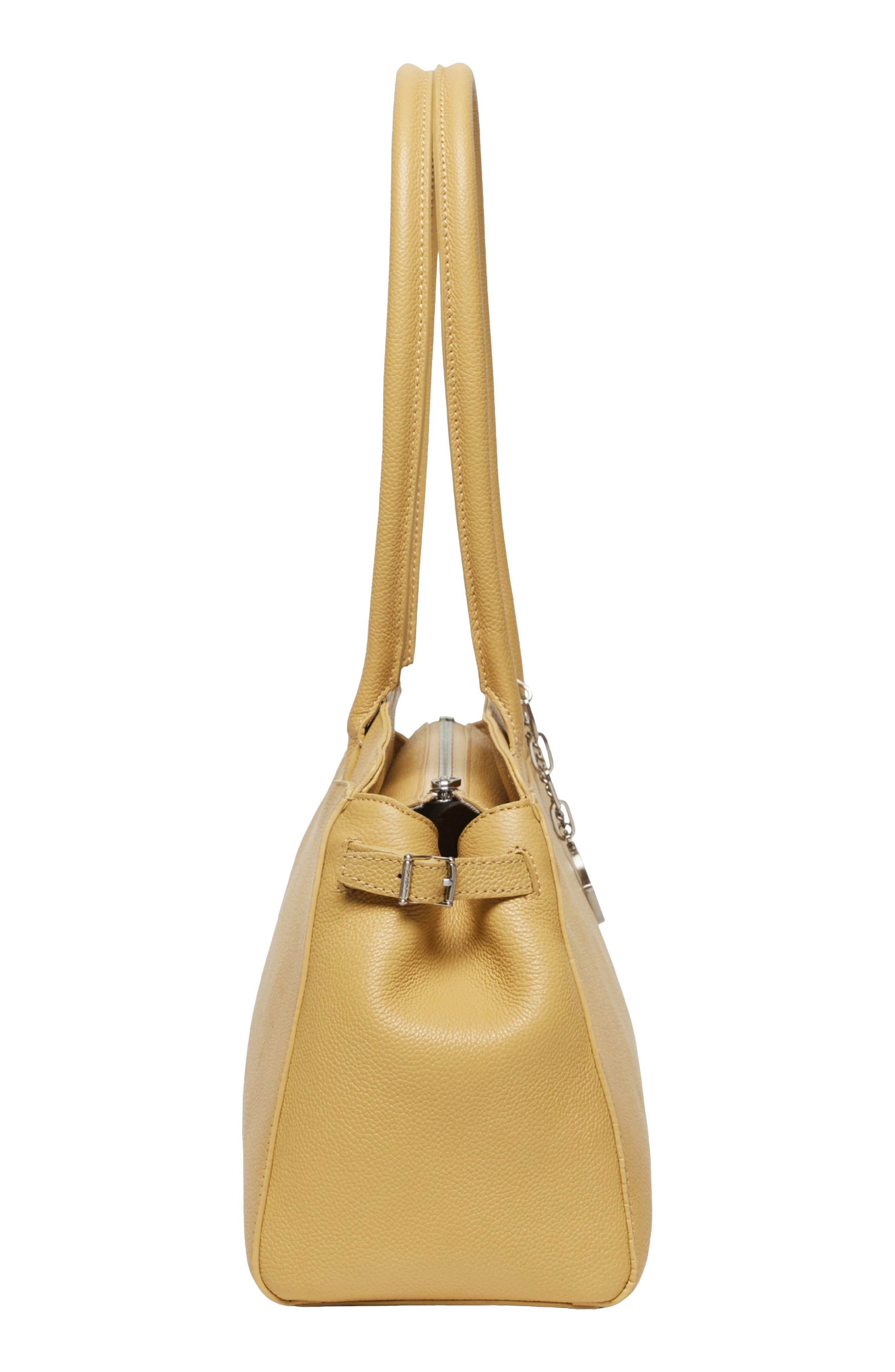 Harper Leather Shoulder Bag, Alternate, color, HONEY
