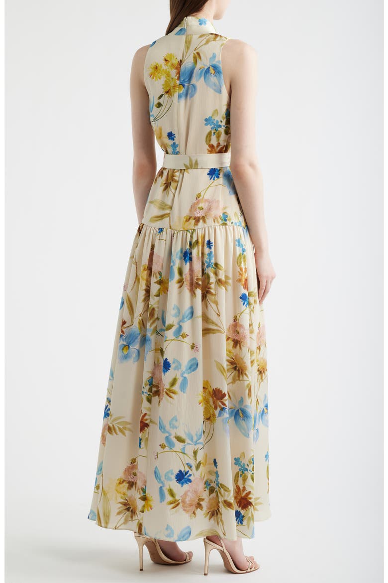 Violet Print Sleeveless Maxi Dress, Alternate, color, ECRU MULTI
