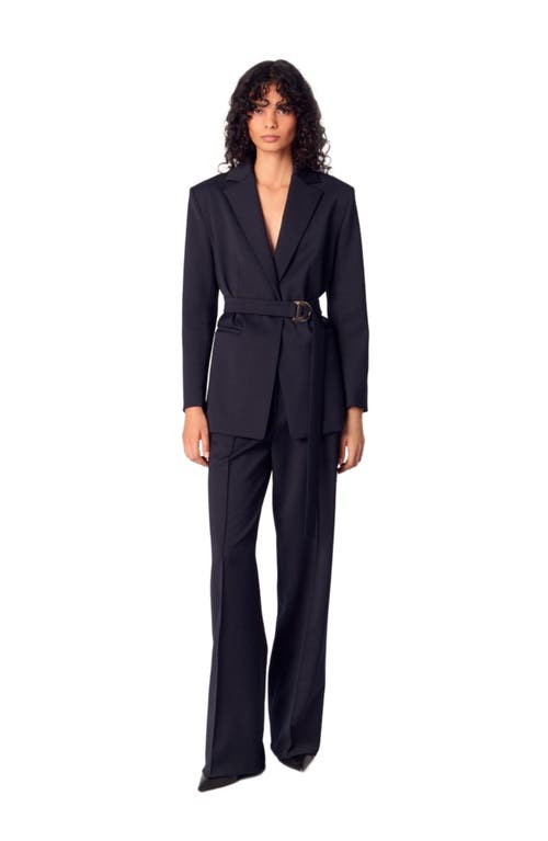 MAJE MAJE SUIT JACKET WITH PLEATED BACK 
