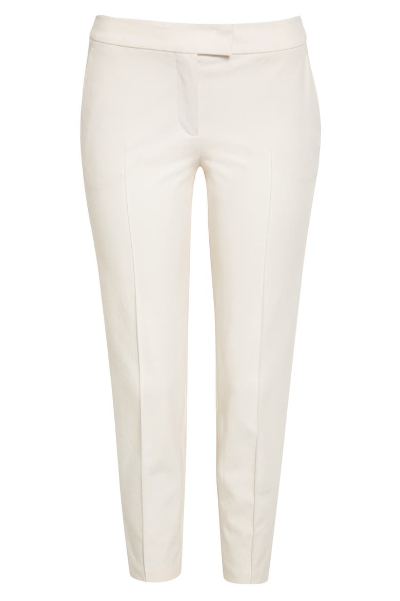 Frankie Stretch Cotton Pants, Alternate, color, CREAM