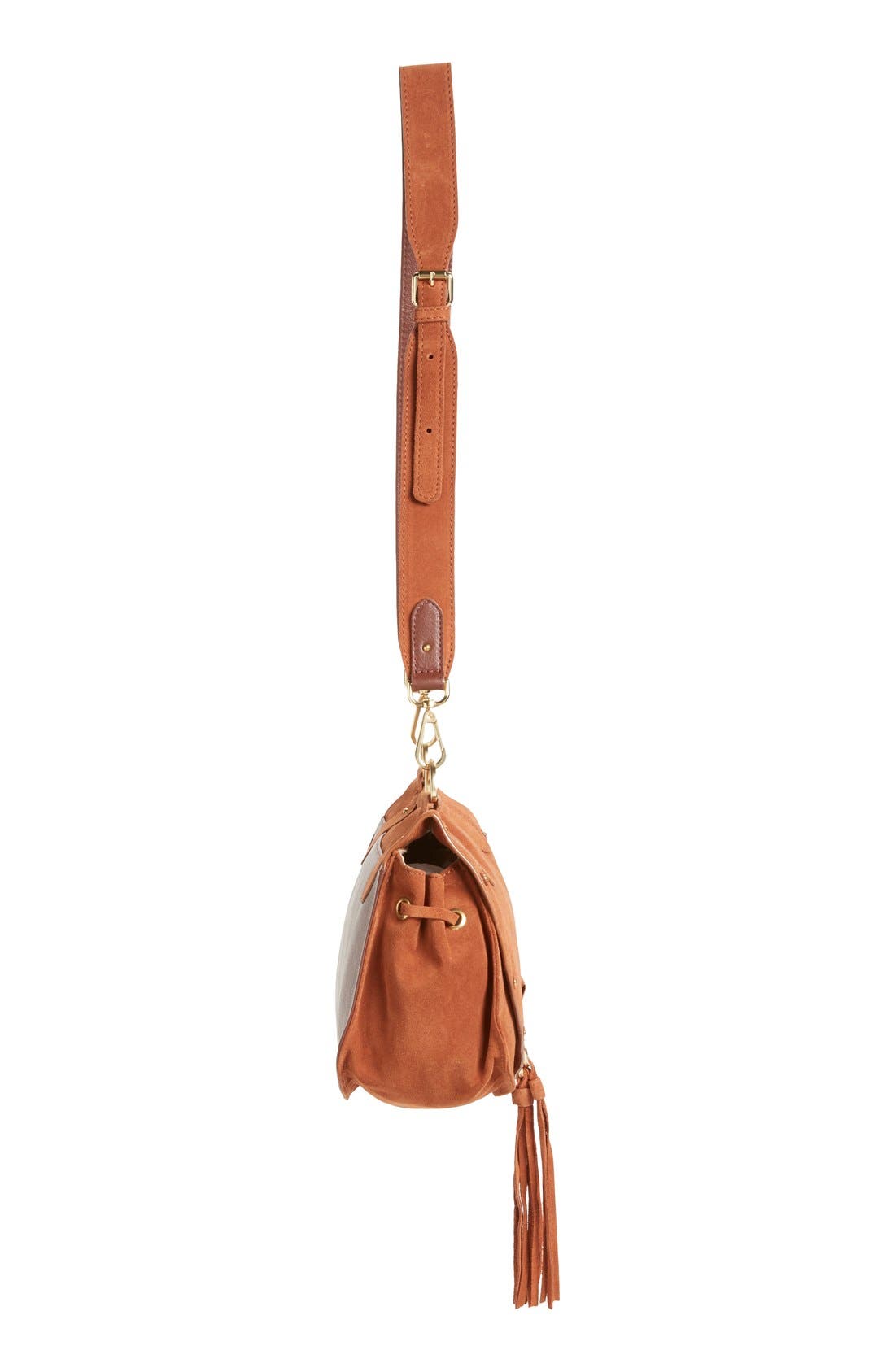 See by Chloé 'Medium Collins' Leather & Suede Messenger Bag, Alternate, color, 