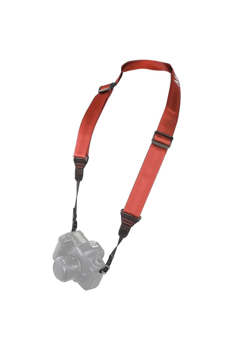 NS-203 Nylon-Webbed Camera Strap with Gel Shoulder Strap for DSLR's and Binoculars, Main, color, Black