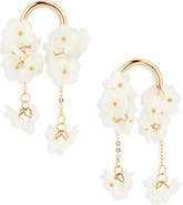 NATASHA Beaded Flower Drop Earrings