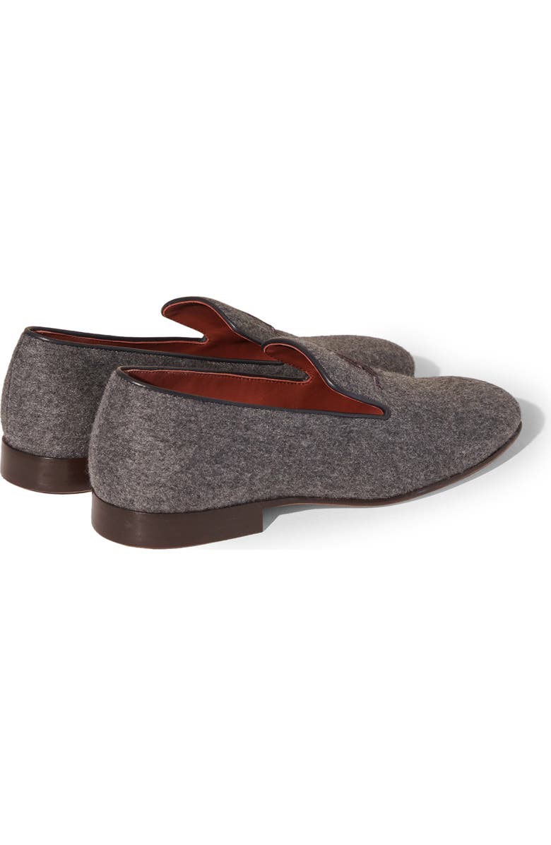 Loro Piana Anagram Cashmere Smoking Slipper, Alternate, color,