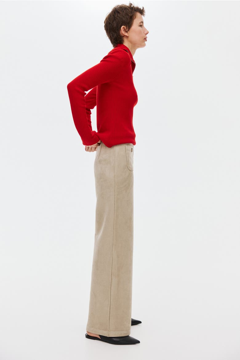 Jersey Pants, Alternate, color, Beige