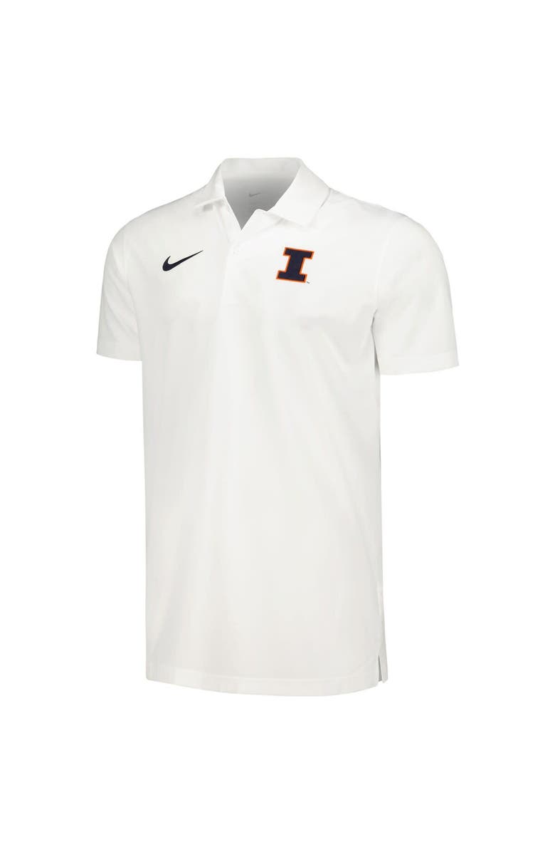 Nike Men's Nike White Illinois Fighting Illini Sideline Polo, Alternate, color,