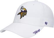 '47 Women's '47 White Minnesota Vikings Miata Clean Up Logo Adjustable Hat