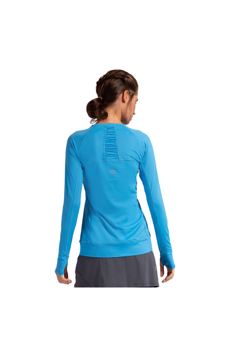 Women's Long Sleeve UV Protection Pullover Sun Shirt, Alternate, color, Ocean Blue