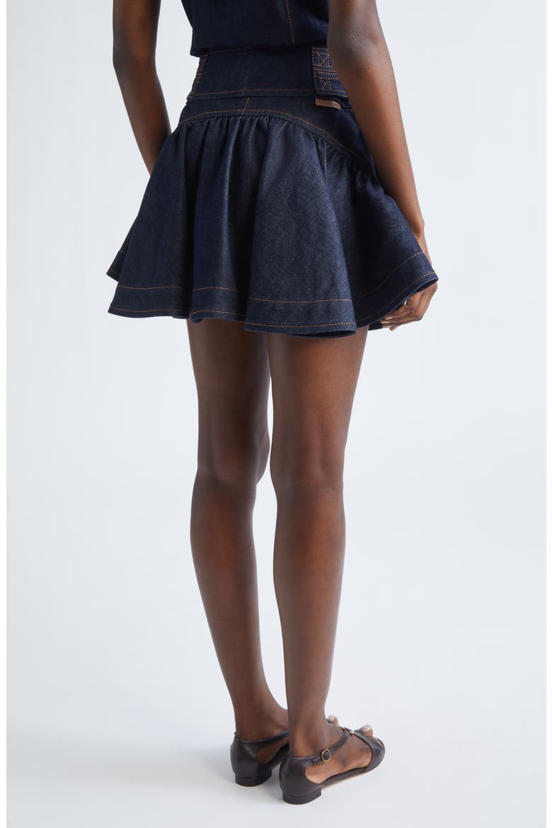 Denim Miniskirt, Alternate, color, NIGHT SKY