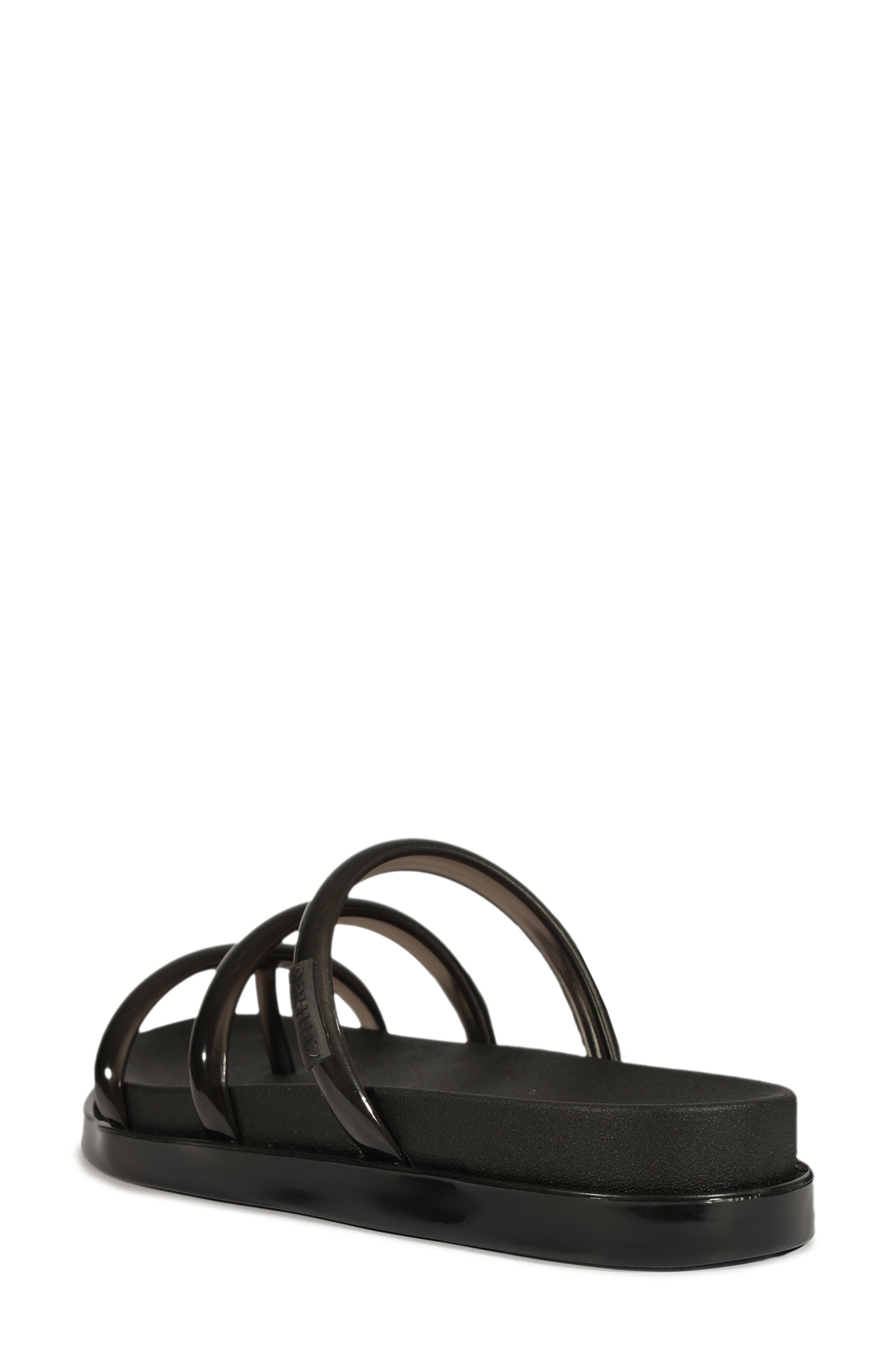 Schutz Polly Sporty Platform Sandal, Alternate, color, Black