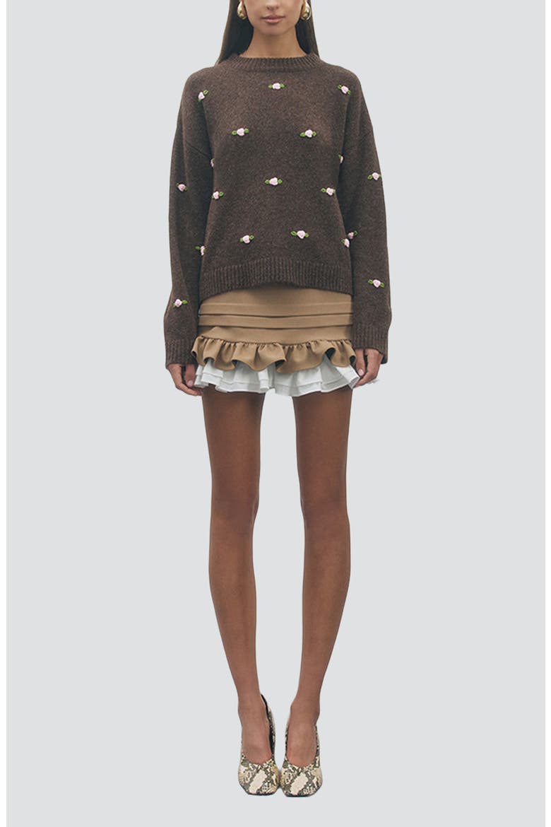 Primrose Sweater, Alternate, color, BROWN