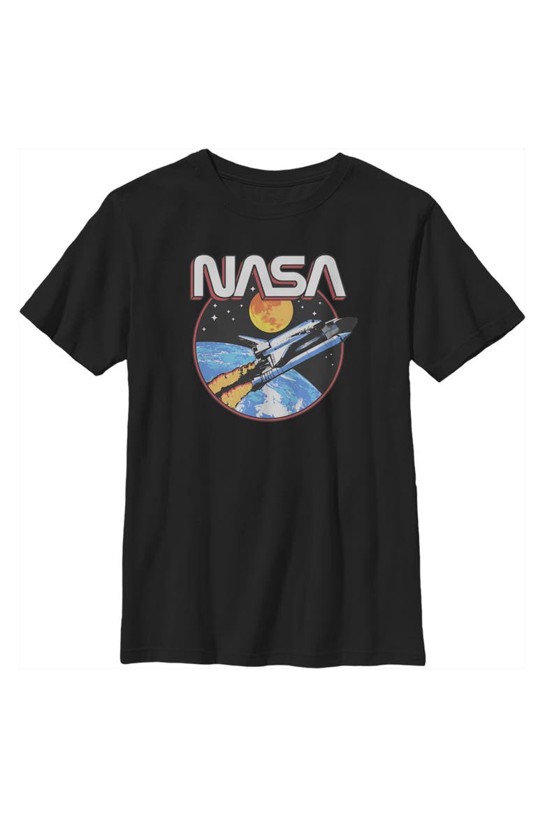 Boy's NASA Shuttle Journey  Graphic T-Shirt, Main, color, Black