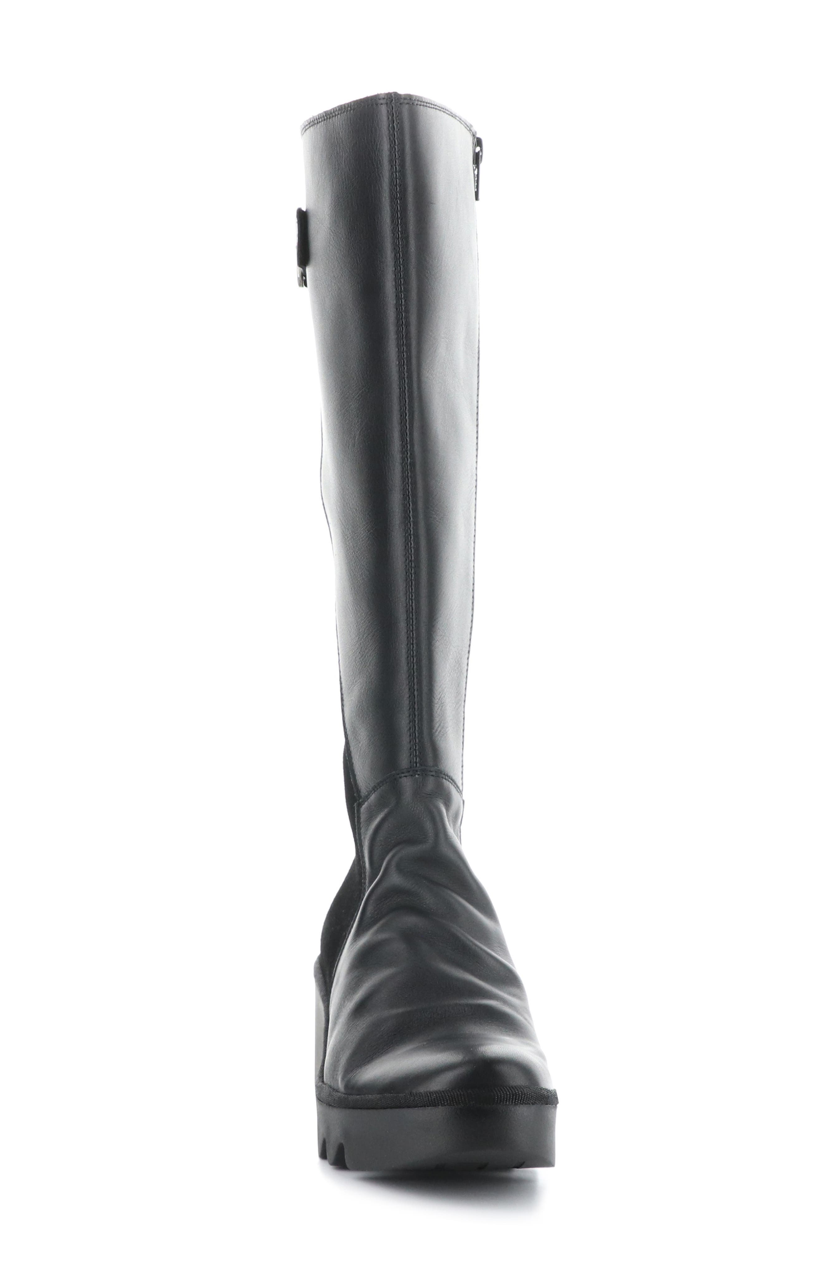 Fly London Befy Knee High Platform Wedge Boot, Alternate, color, 