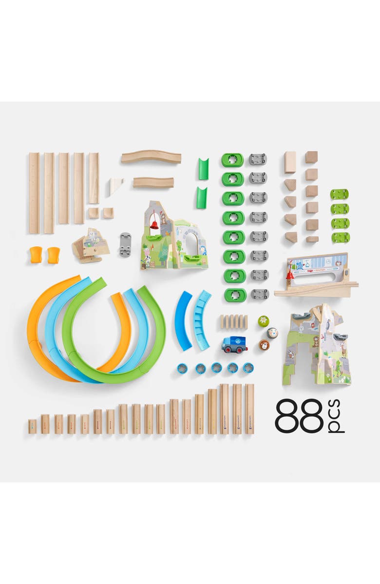 HABA Kullerbu Mountain Adventure Ball Track Ultimate Marble Run Set & Building Toys for Kids Age 3-8, Montessori STEM Learning & Educational Toys, Alternate, color, Multi