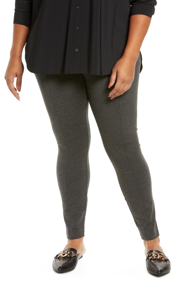 Lyssé Center Seam Ponte Leggings, Main, color, CHARCOAL
