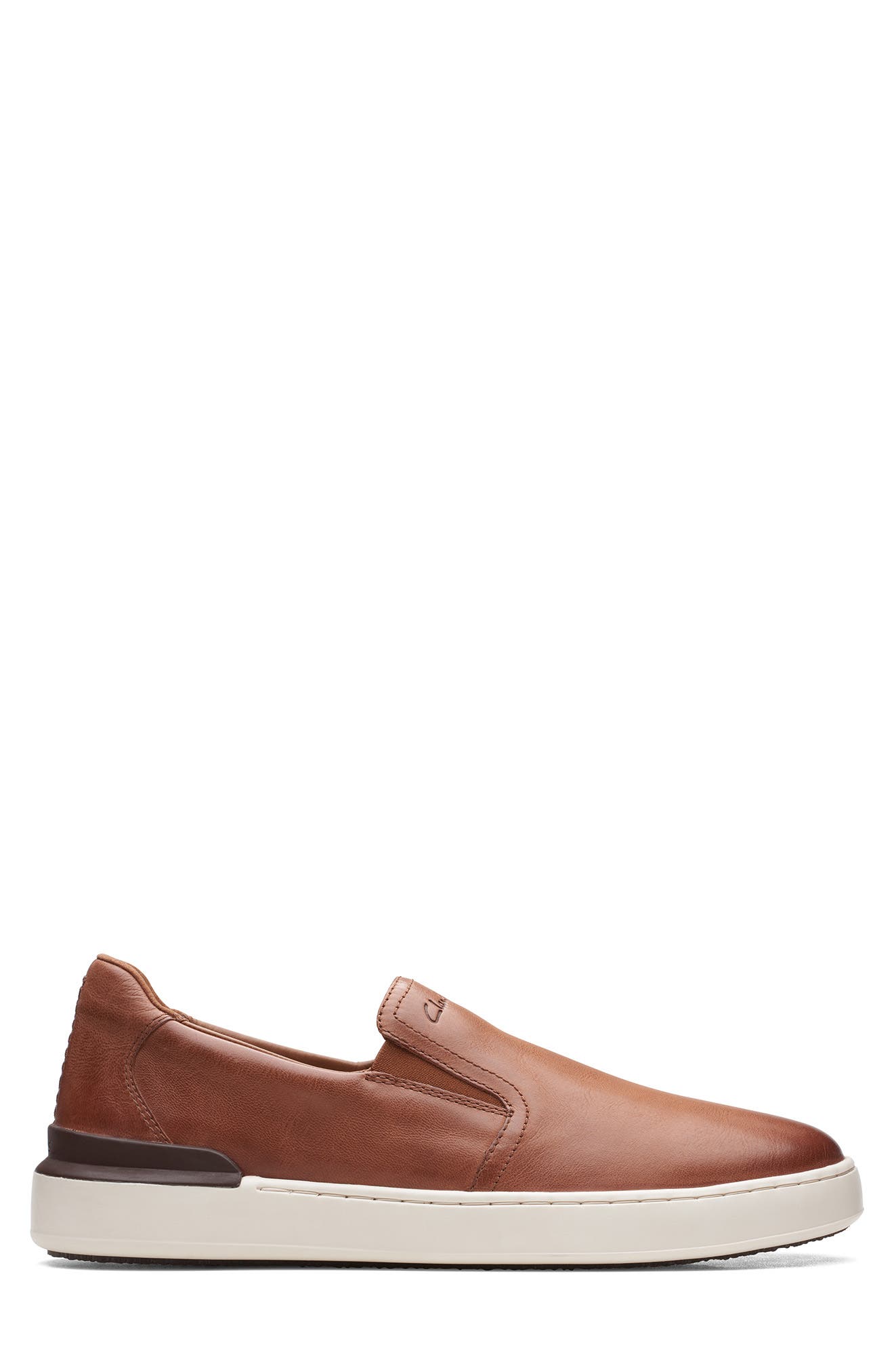 Courtlite Slip-On Sneaker, Alternate, color, TAN LEATHER